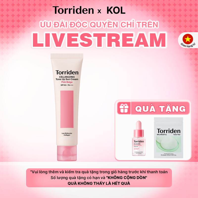 [Torriden & KOL] Kem chống nắng nâng tông rạng rỡ CELLMAZING, 60ml, Sunscreen [1]