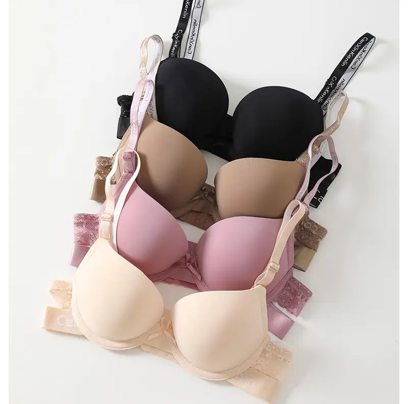 CanxinKenlin  #643  Korean Style Bra  High Quality  BH berkawat busa tipis diatas & tebal dibawah  Deep V bra dengan 2 lapis sayap penyangga karet elastis & renda cantik Wanita 7