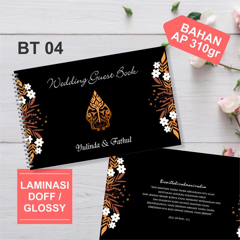 Buku Tamu Pernikahan Custom Aesthetic Kekinian Murah 2