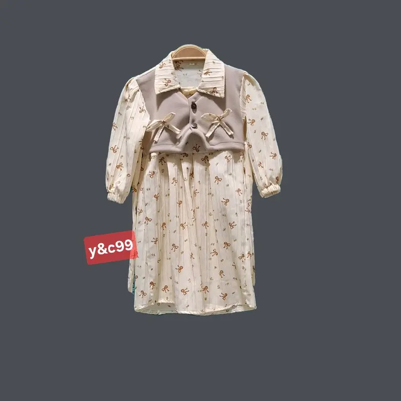 Gamis Anak Milenia Mix Rompi Pita Perempuan Usia 1-10 Tahun Baju Dress Lembut Muslim Nyaman Cantik Syari - Pilihan Modis dan Nyaman - Jilbab 2