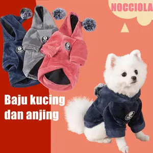 Baju kucing dan anjing, baju anjing, baju kucing, baju anjing, baju hewan berkerudung, baju hewan bulu koral