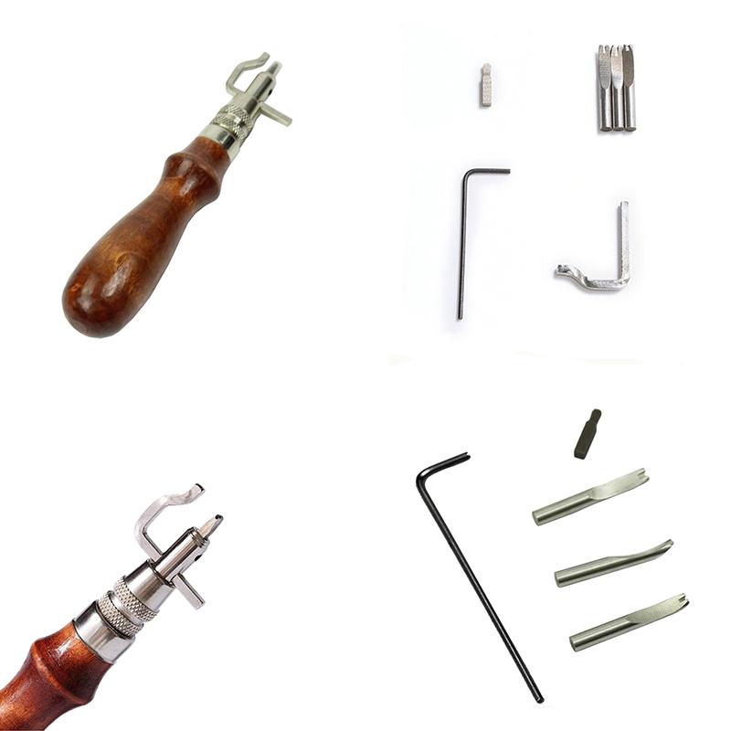 Product Introduction of 7 in 1 Multipurpose Leather Craft Tool Sew&Crease Leather Edge Beveler Tool Set 26