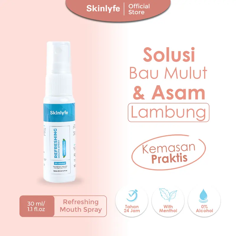 Obat Bau Mulut Pewangi Mulut Mouthspray Sugar Free Penghilang Bau Mulut Dan Nafas Oral Spray Semprot Mulut Pembersih Bau Mulut 3