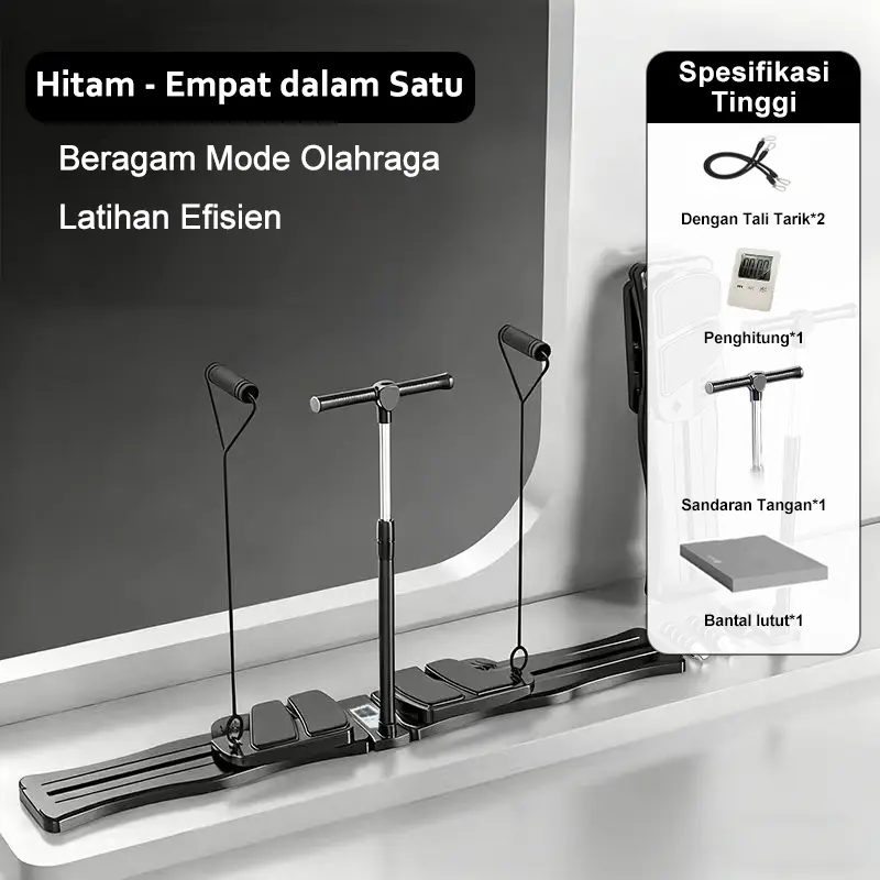 Hitam (Tiang Pegangan+Tali Tarik+Time)