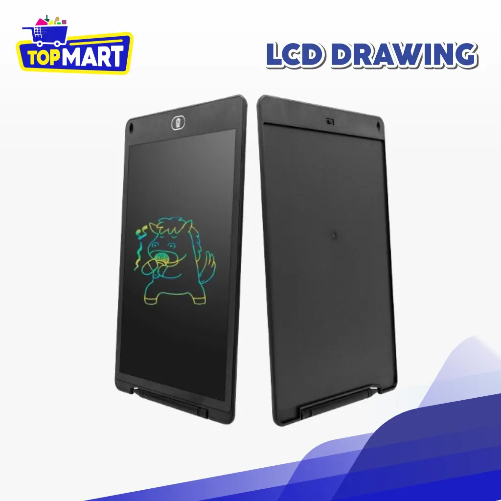 TOPMART - LCD Drawing Writing Tablet 8.5 Inch – Papan Tulis Digital Anak & Dewasa, Mudah Dihapus