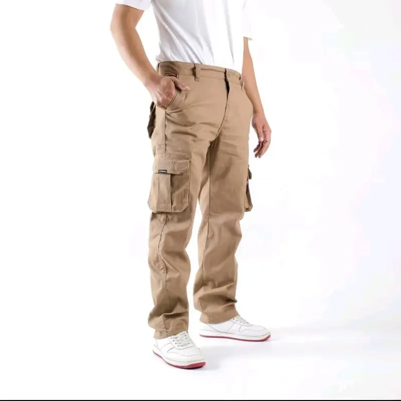 Celana Cargo Panjang Pria Slim fit Original Premium Quality Katun  Jeans Tebal Nyaman Casual Santai 4