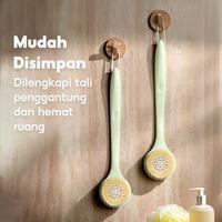 Gambar OHSOME DULCE VIDA Two Color Bathing Brush Sikat Mandi Penggosok Punggung Shower - Green dari OHSOME Homeliving Kab. Bekasi 4 Tokopedia