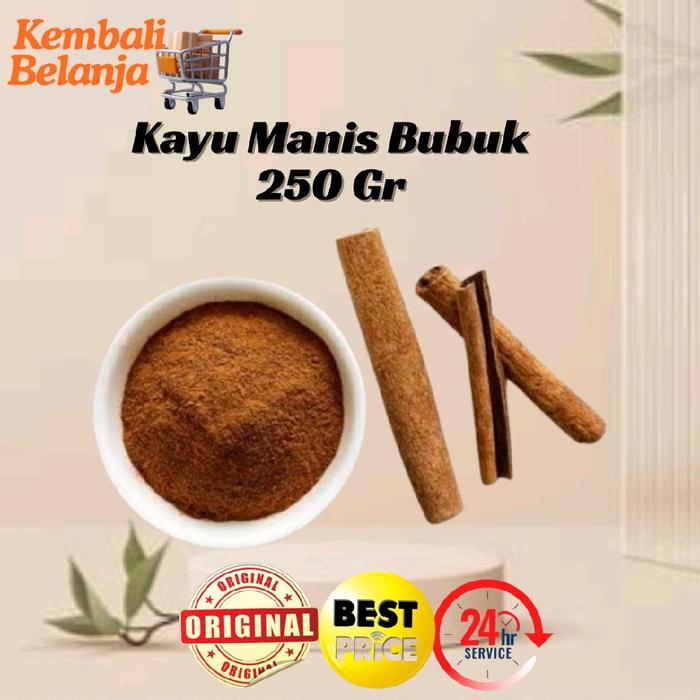 Gambar Kayu Manis Bubuk Asli 250 Gram/ Cinnamon Powder dari KembaliBelanja.id Kab. Malang Tokopedia