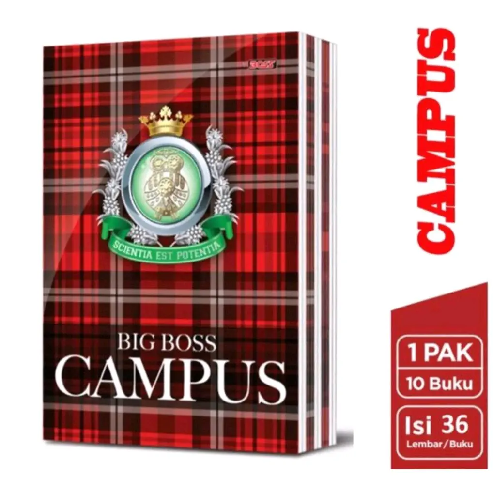 Buku Tulis Big Boss Campur 36 Lembar Pak Isi 10 Pcs