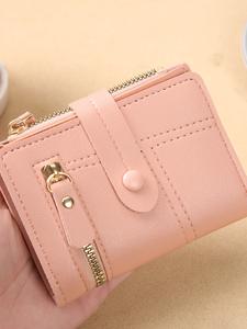 Estilo de Cartera Pequeña para Mujer, Cartera Corta de Alta Gama, Monedero Multifuncional para Exportación, Accesorio de Moda para Damas