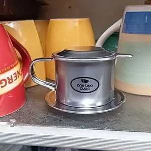 SET PERANGKAT PENYARING KOPI FILTER STAINLESS DRIP POT COFFE SHOP