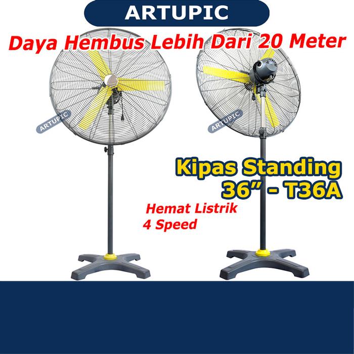 Gambar Kipas Angin Standing Fan Berdiri 36 Inch 91 cm Besar T36A Artupic Stan dari Artupic Peralatan Peternakan Kota Tangerang Selatan Tokopedia