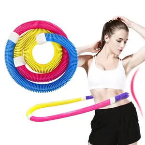 LIN-NINI Spring Hula Hoop Fitness Elastis Spring Alat Olahraga Stylish untuk Diet & Bakar Lemak Material PVC & Baja Tahan Karat Warna Random Best Seller Outdoor Otot Gym - Perut