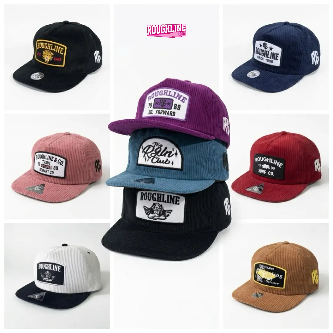 Roughline Topi SnapBack klasik caduroy style corduroy
