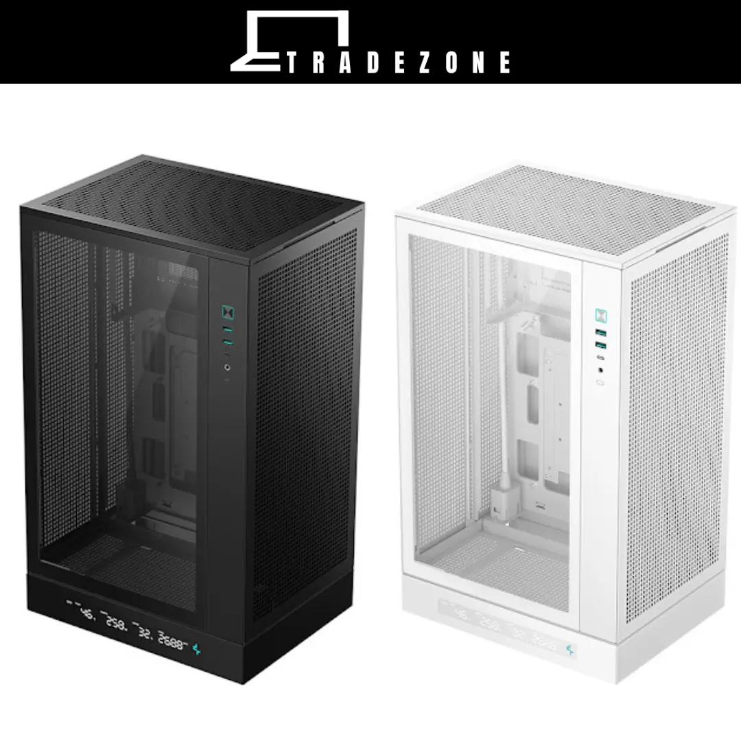 [TradeZone] DeepCool CH270 Digital MATX Desktop PC Case (Black/White)