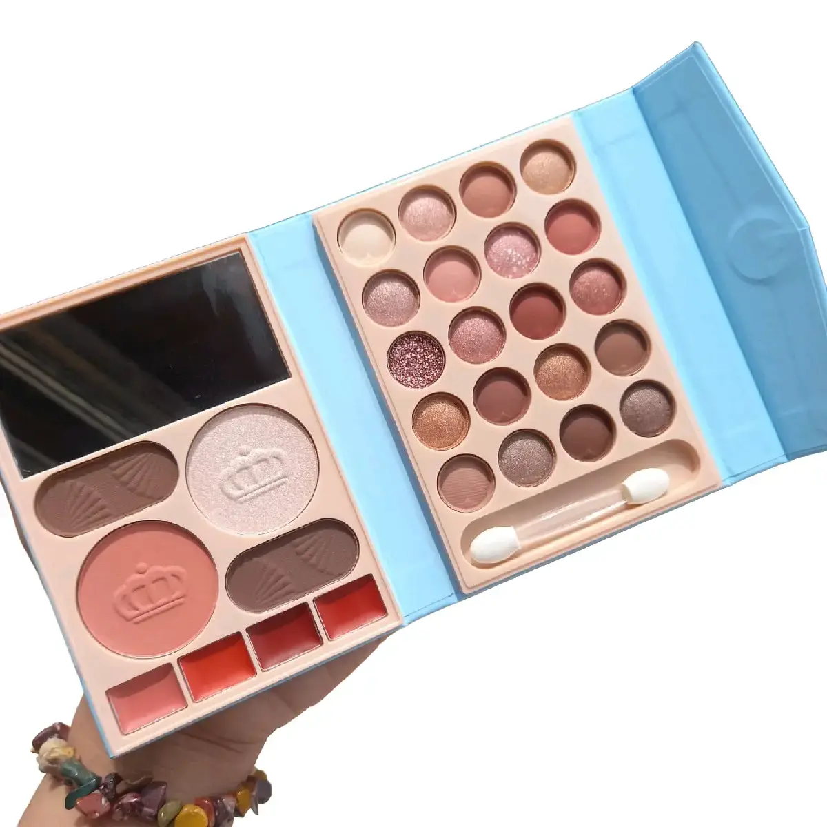 PROMO!! EYESHADOW MAKE UP PALETTE 8624 BLUSH+HIGHLIGHTER+LIPSTIK Kosmetik Waterproof eyeshadow  waterproof
