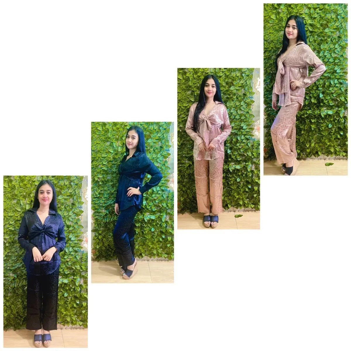 Setelan panjang satin model bagus Dewasa
