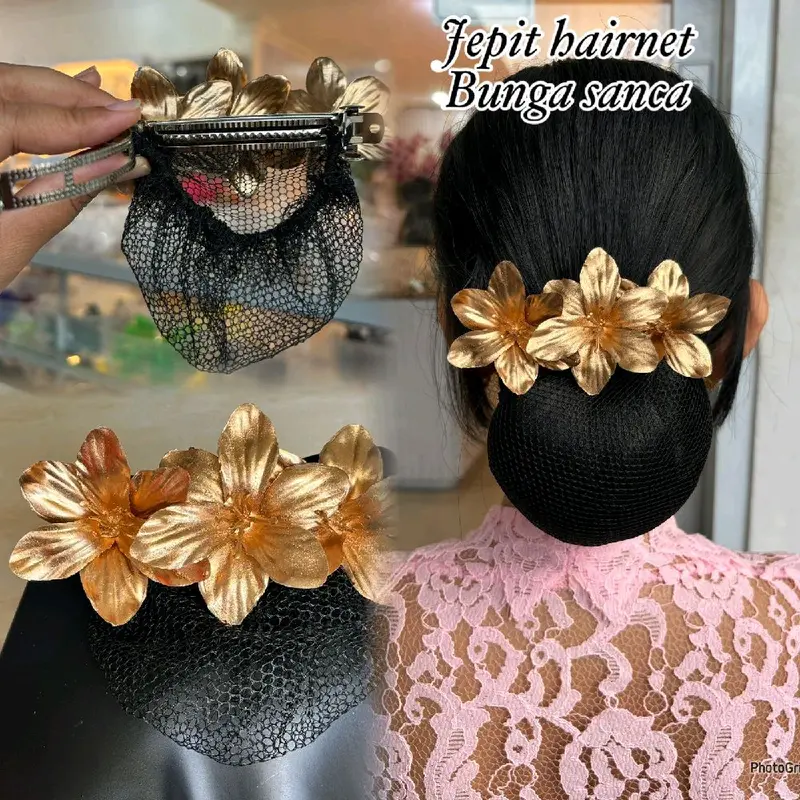 Jepit Rambut Arnet Motif Bunga - Model Terbaru - Clips 6