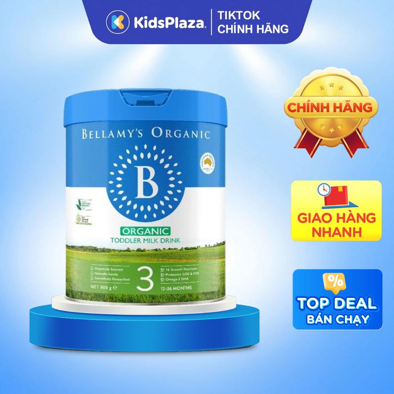 Sữa Bellamy's Organic số 3 800g cho bé 1-3 tuổi