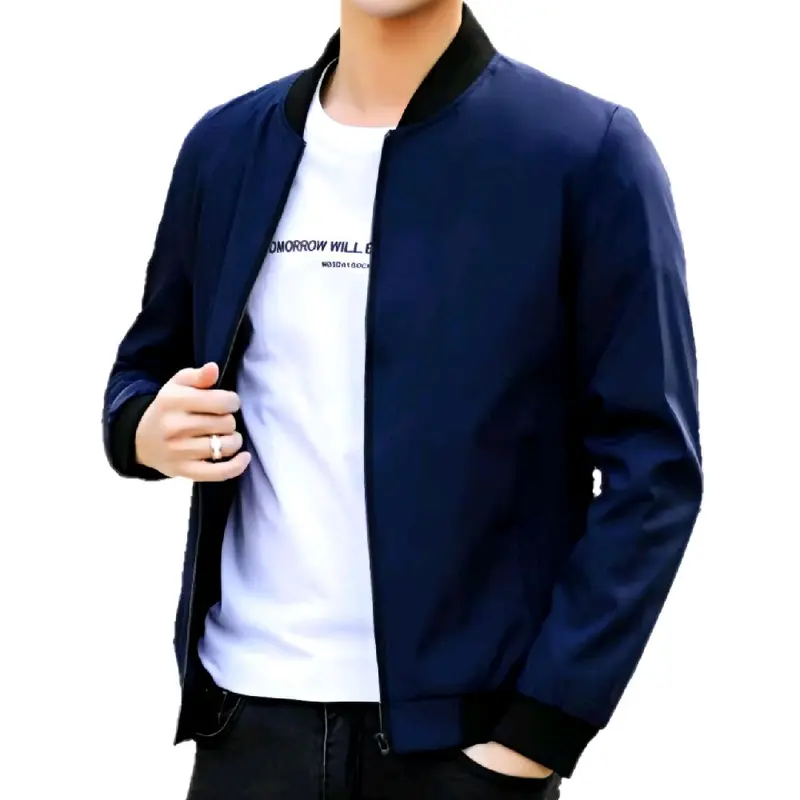 Bomber Jacket  Parasut pria Dewasa Hitam//Jaket cowok Casual 1