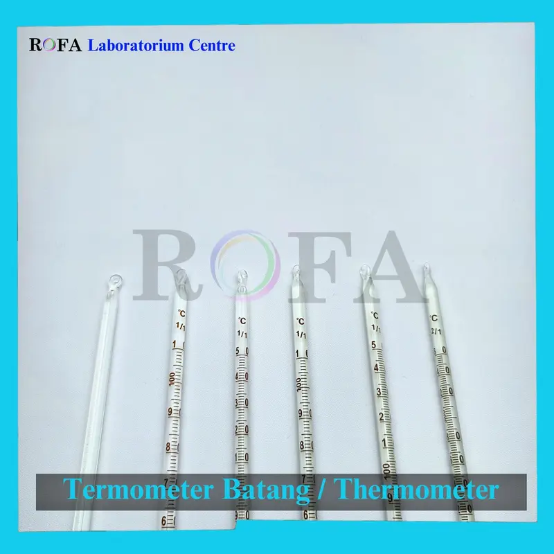 Termometer Kaca / Termometer Batang / Thermometer Laboratorium / Alat Ukur Suhu Temperatur 3