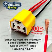 Gambar Soket Rumah Lampu type H4 - Type PREMIUM 100% Tembaga - Harga Per Set dari Brilliant Acsesoris Kota Surabaya 2 Tokopedia