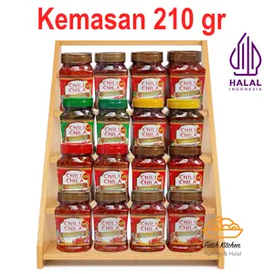 Chili Chila Sambal 210 gr Halal Banyak Rasa dan Varian Sambal Pedas Alami Kemasan Botol Plastik