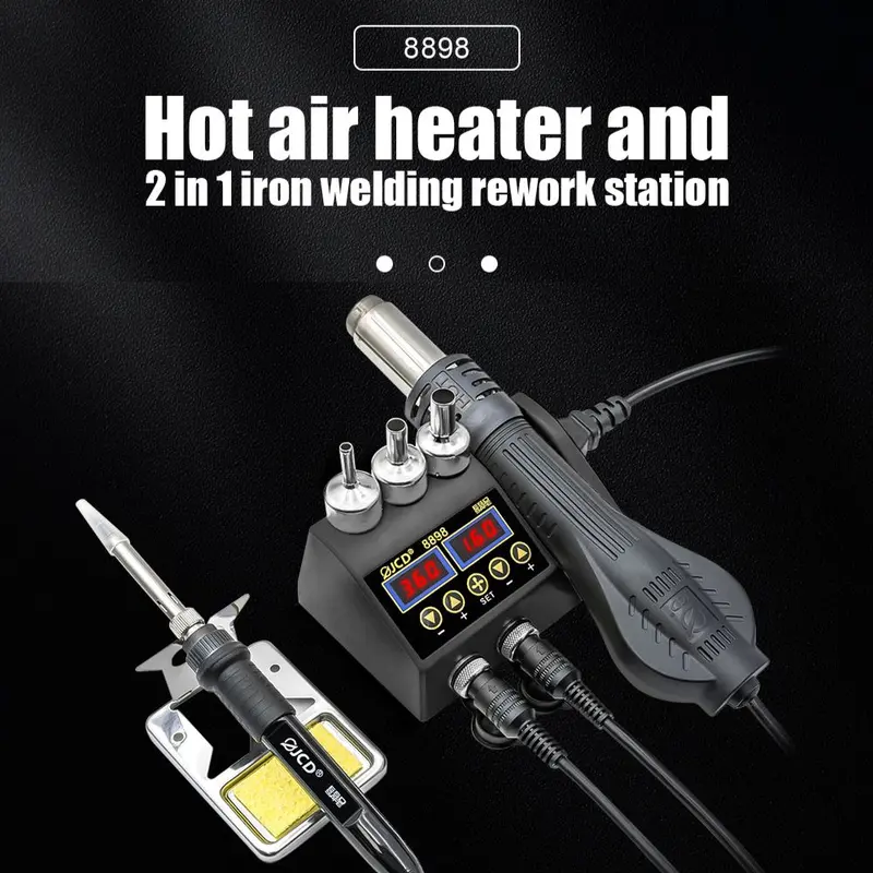 Máy hàn JCD 8898 750W 2 trong 1 có điều chỉnh nhiệt độ để sửa chữa SMD BGA IC 0