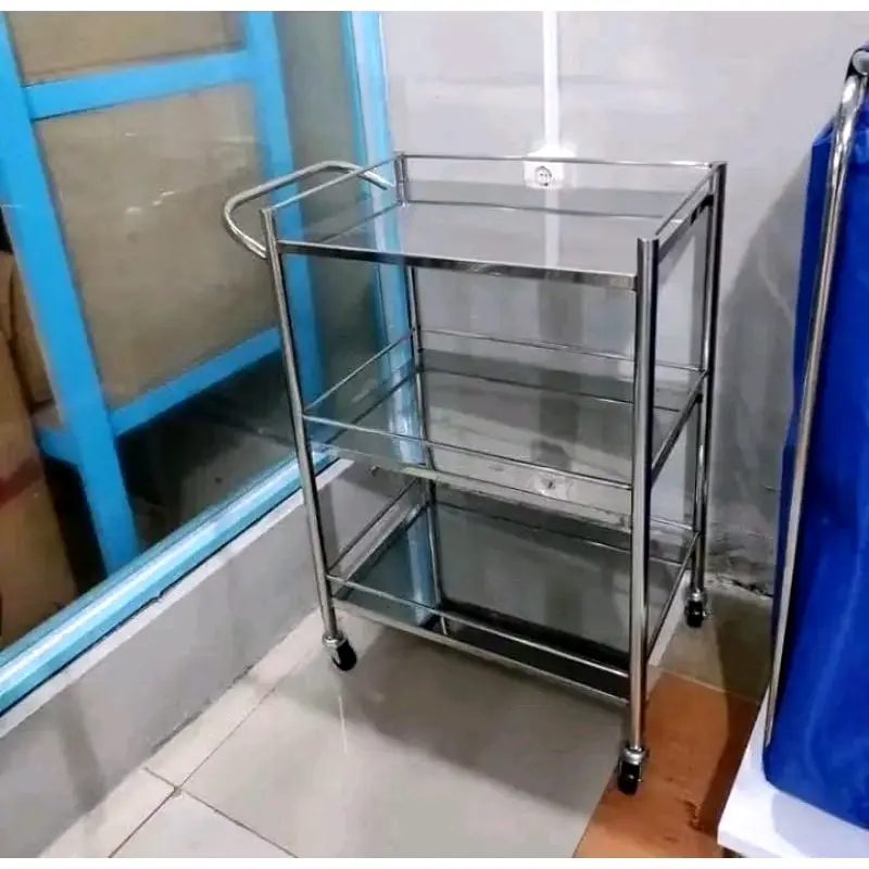 troli instrumen 3 susun stainless 0