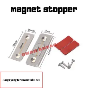 Magnet Plat Penutup Pintu Lemari Laci Catches Magnetic Kunci Pengaman