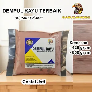 DEMPUL KAYU COKLAT JATI WOOD FILLER GARUDA SIAP PAKAI MEBEL PINTU KUSEN KURSI MEJA KERAJINAN TANGAN