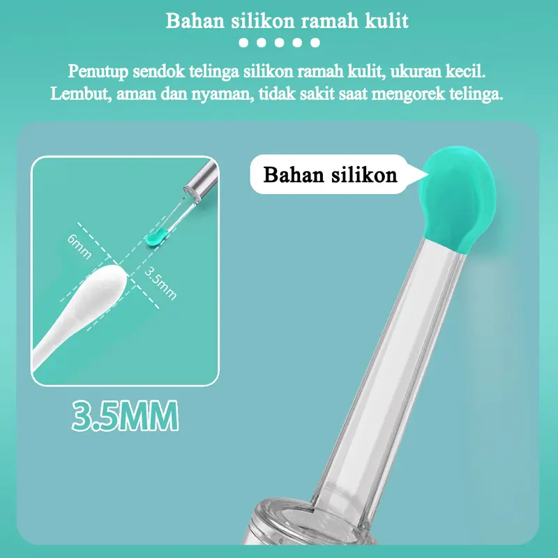 AE HD Korek Kuping Kamera Pembersih Telinga Kamera Korek Pembersih Kuping Bayi WIFI Hubungkan APP Video/Fotografi cotton  bud  telinga 1