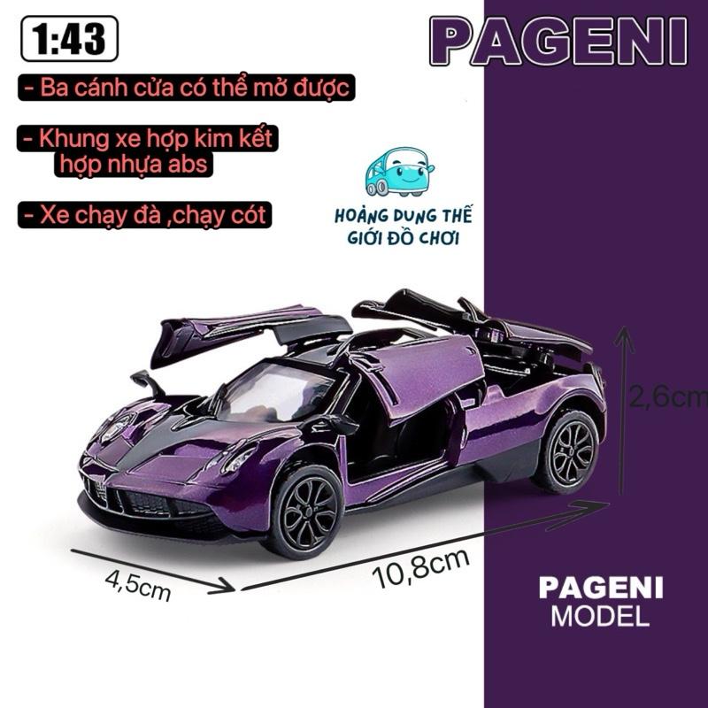   Xe mô hình   Xe ô tô tỉ lệ 1:43 - Lambogini-Bugatii-Feerari-Pageni -Hợp kim kết hợp nhựa abs - mở được 2 cửa - mở được cốp xe - đồ chơi toy   không âm thanh ,không đèn led  