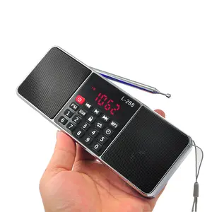 Terlaris EONKO Super Bass Stereo FM Radio Speaker L-288 with TF USB AUX Lock Button Rechargeable Bat