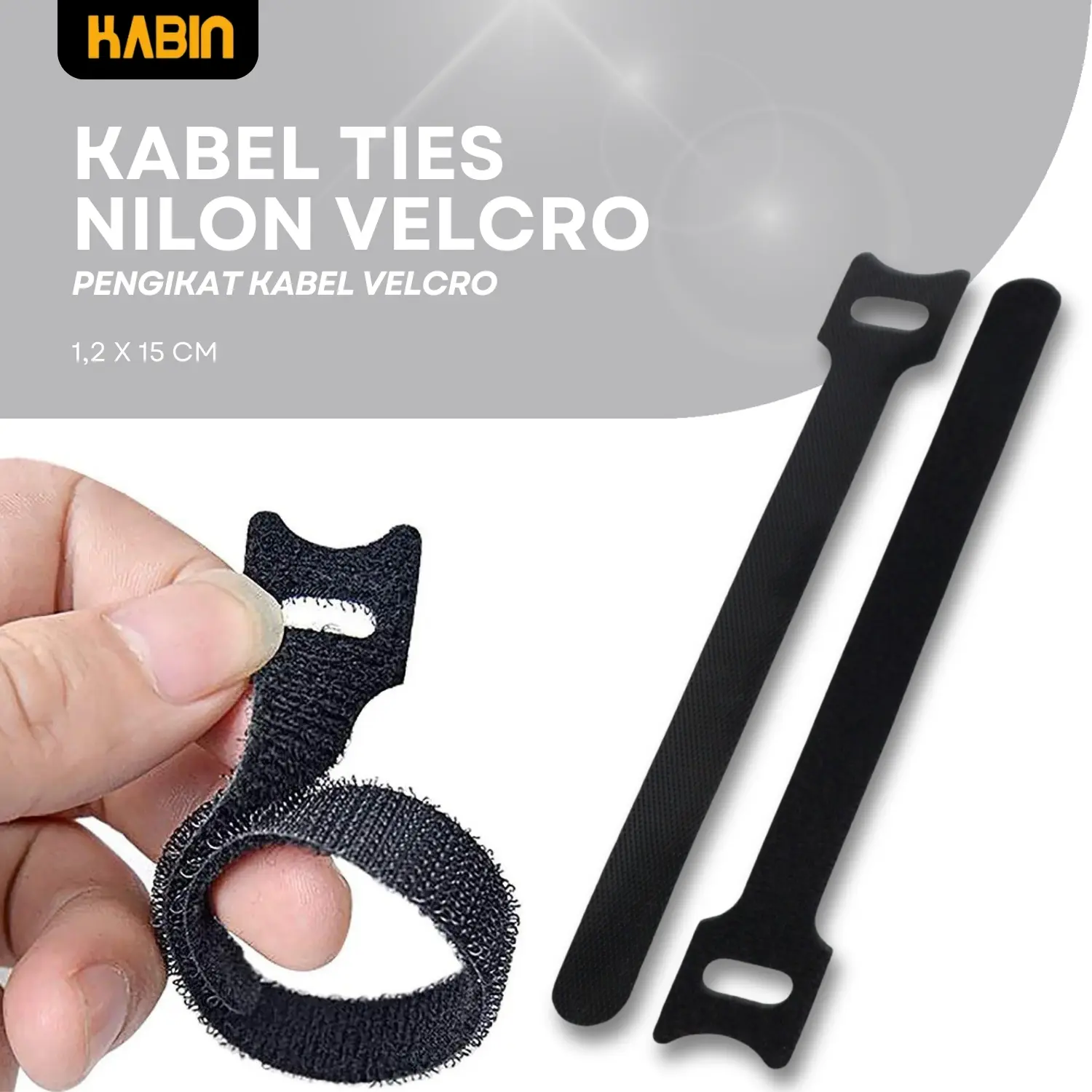 Tali Pengikat Kabel Serbaguna Cable Ties Nylon Kabel Velcro Strap Serbaguna