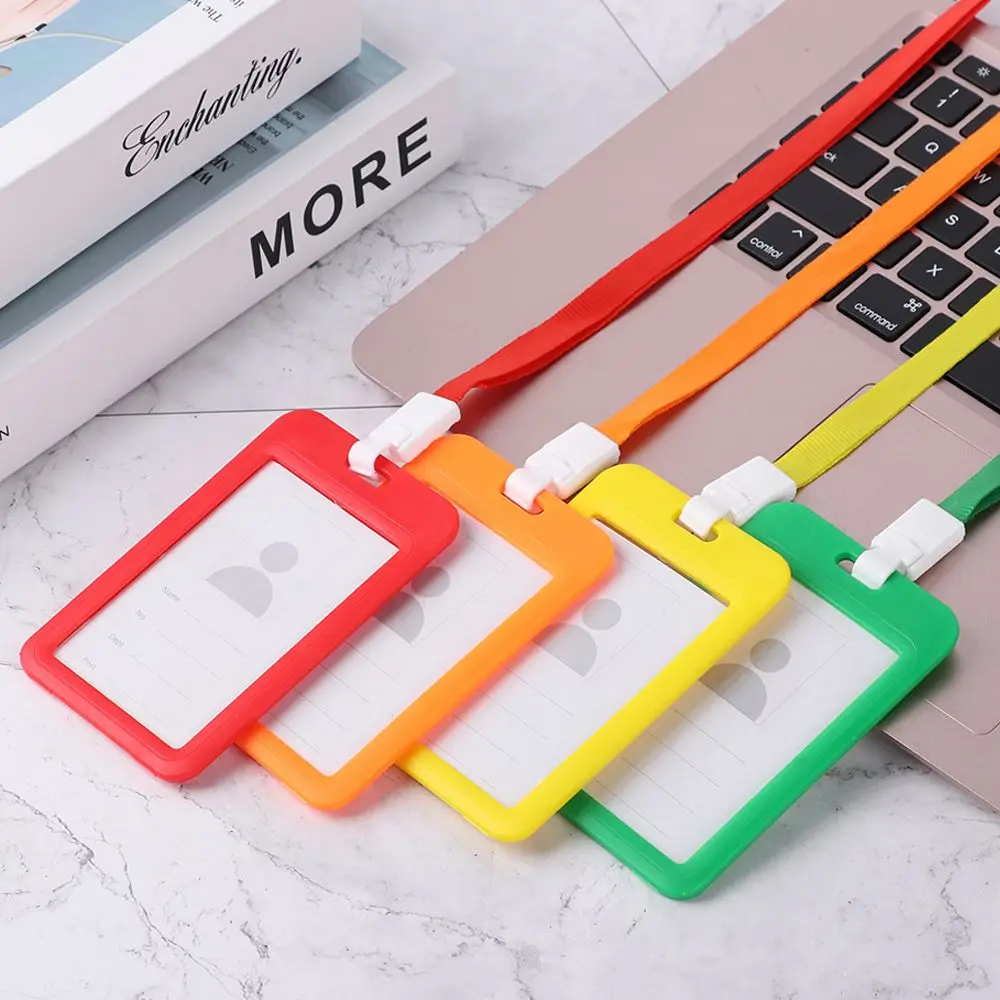 Fashion Work Card Holder School Office Supplies Wallet Bus Bag Business Card Case Credit Card Holder ID Name