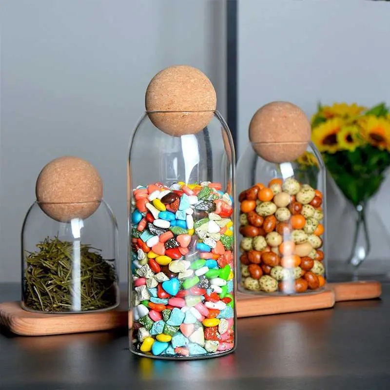 One Two Cups Toples Kaca Penyimpanan Makanan Coffee Storage Glass Jar kedap udara
