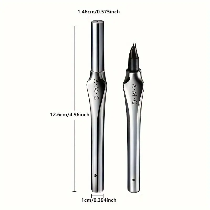 Bút Chì Kẻ Lông Mày Và Kẻ Mắt Siêu Mịn, AMG, với đầu kim-điểm 0,0003 inch.Lông Mày Chống Thấm Nước Và Mồ Hôi, Lâu Trôi, Chống Nhòe, Tự Nhiên, Sculpted, Cung Cấp Bởi Sản Phẩm Chì Kẻ MàyÁo Dài Tay,  Nữ.Một món quà hoàn hảo Cosmetic Mỹ Phẩm Son Trang Điểm 1