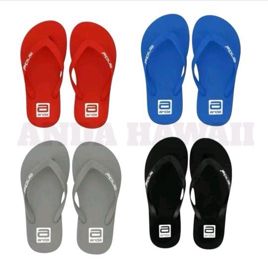 Sandal Jepit Pria Anda "BUKAN SANDAL ANDO YA"  Sandal Casual Hawaii Trendy Anti Slip New Sendal bahan spon
