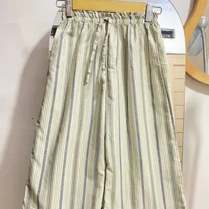 Celana Kulot Anak Stripe Bahan Katun - Everyday Pants Stripe Kids - Celana Kulot Anak Salur Garis-Garis Usia 4-12 Tahun