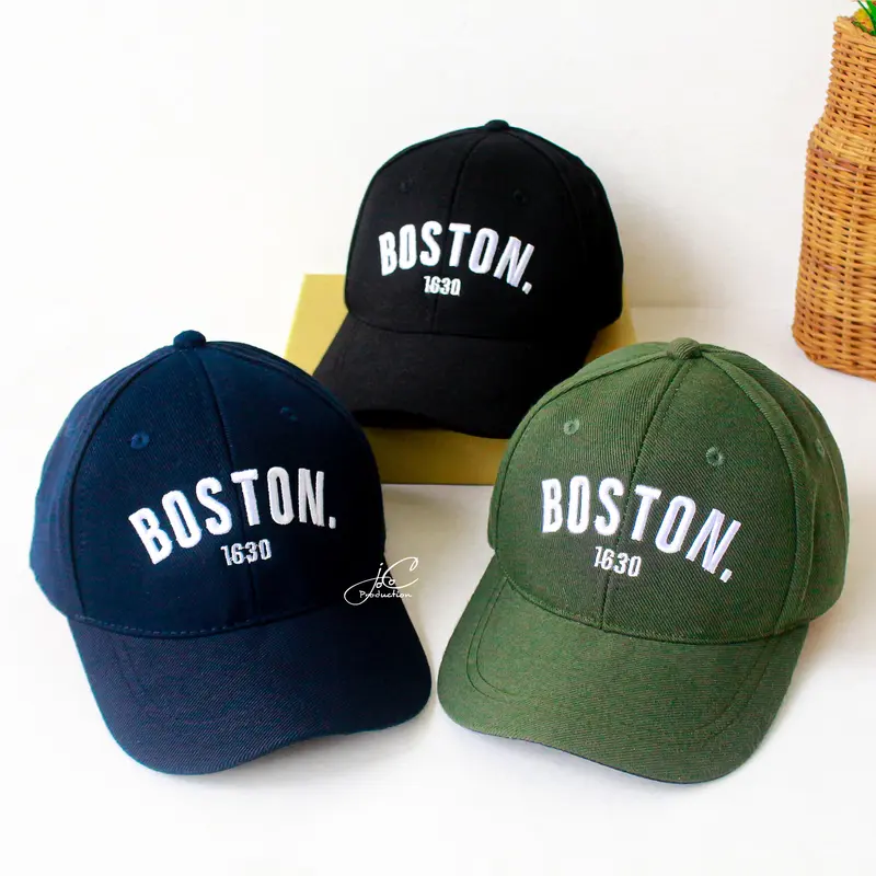 Jocoproduction - Topi Fashion Anak Unisex Laki Laki Perempuan Topi BASEBALL Anak Cewek Cowok Premium 2 tahun – 7 tahun Bordir BOSTON Denim 3