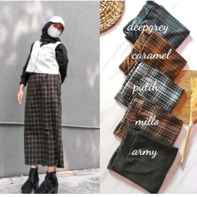 ROK SPAN TARTAN KOTAK 1