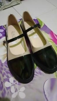 Product Review of SITISHOES Sepatu ballet wanita flatshoes mary jane lolita docmart kekinia casual korean style slip on Kerja Hitam Cewek from T**R 0