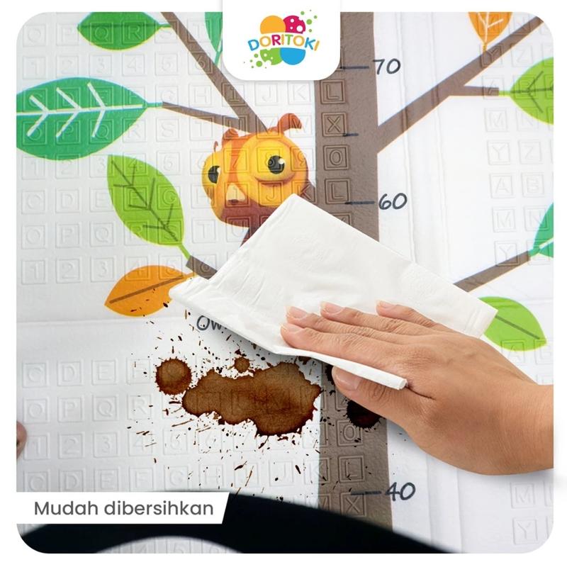 Doritoki SNI Matras Bayi 180x200x1cm Playmat Bayi Karpet Lipat Anak/Bayi Polos Tikar Lipat 5