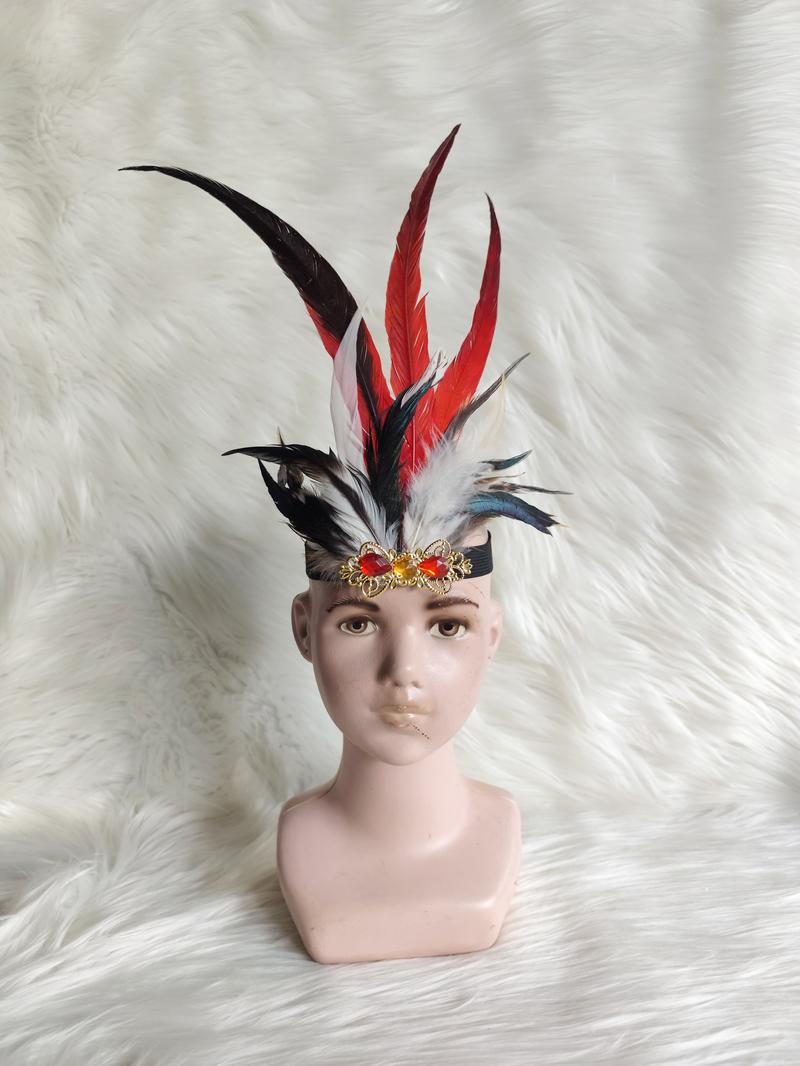 Product Introduction of Bandana Bulu Ayam tari dan karnaval | Hiasan Anak dan Dewasa | Bando Kepala Ayam 48