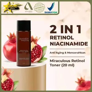 Toner travel miraculous retinol AVOSKIN original 20ml - sahabat anti aging