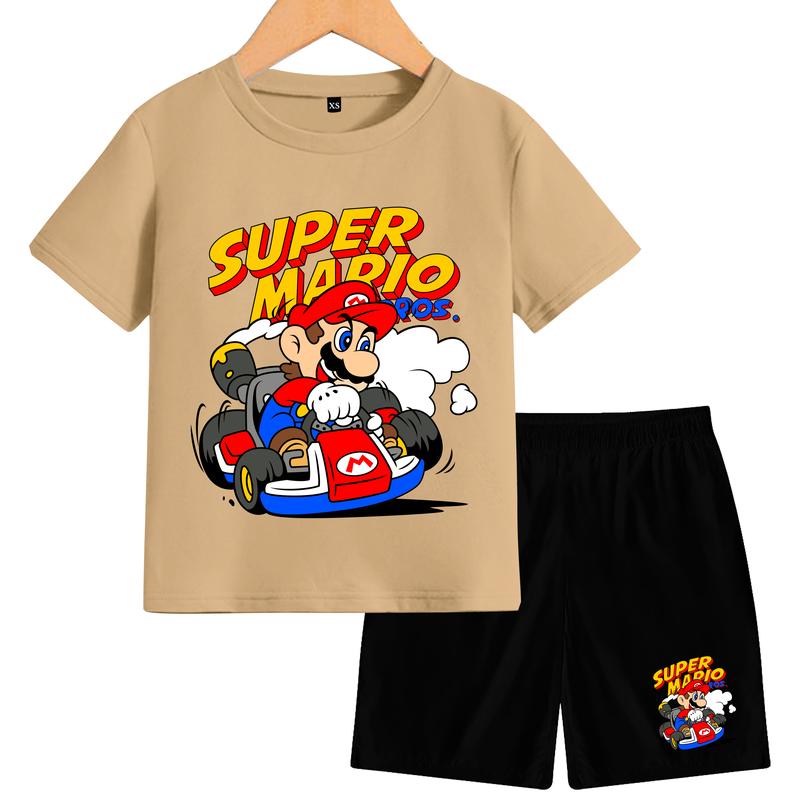 Setelan mario Anak-Anak Lengan Pendek Terbaru Fashion 8