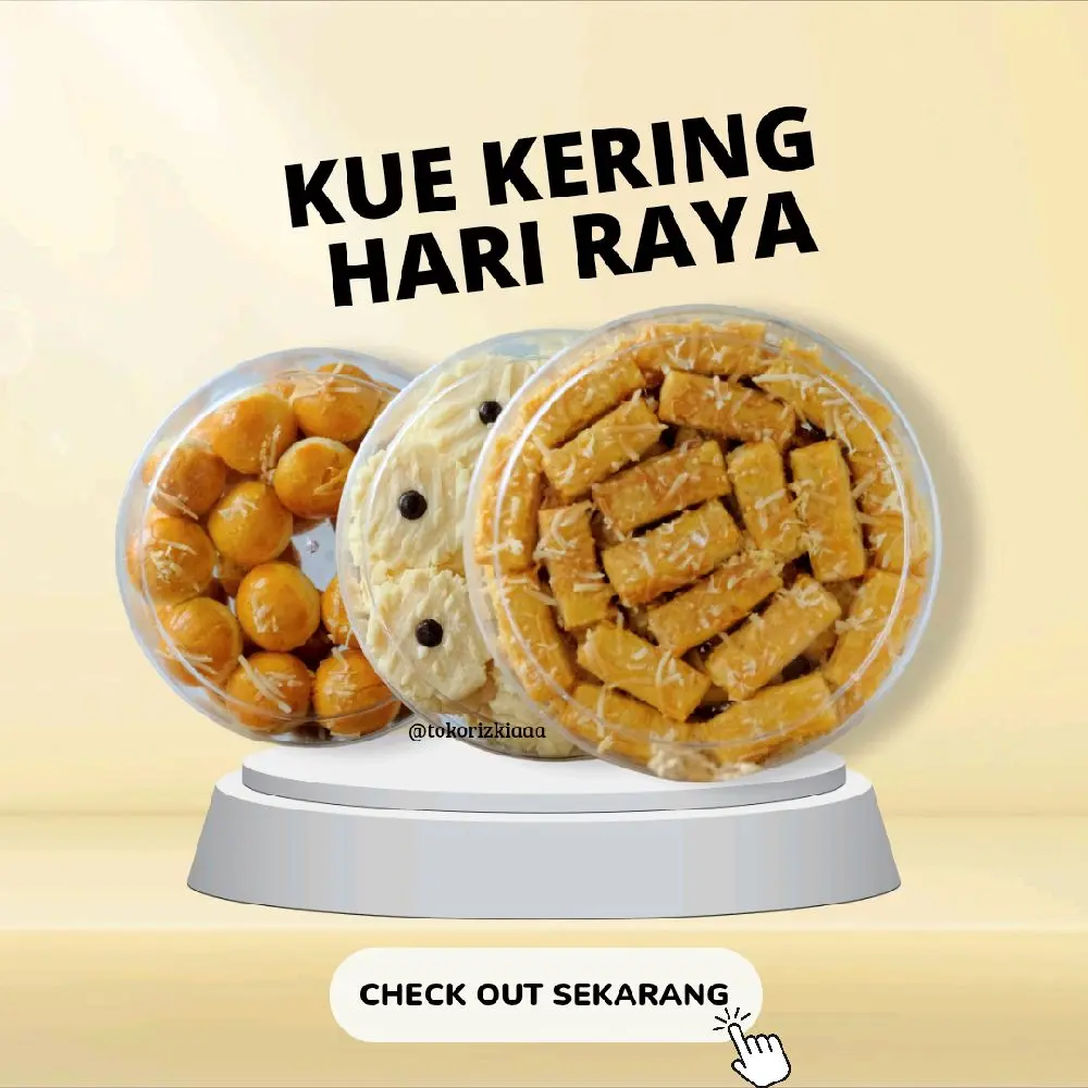 Kue Kering Nastar Kastangel Putri salju Kue Kacang Kue Sagu Hari raya Idul fitri Cookies Snacks Toples