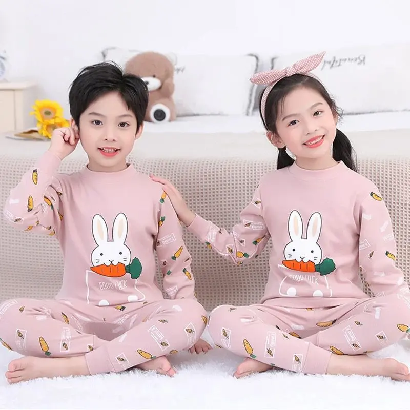 setelan baju tidur anak lengan panjang cewek/cowok unisex size S M L XL XXL 2