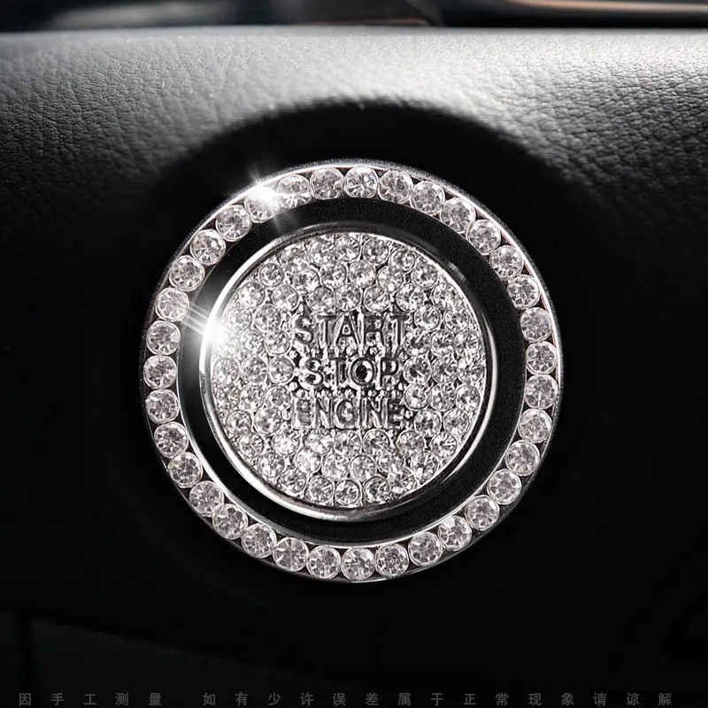 Hiasan Tombol Start Engine Dengan Logo Permata Permata Car 1